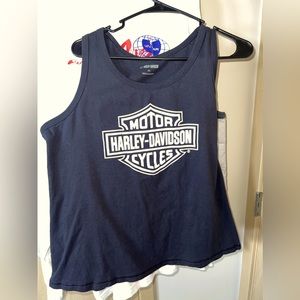 AUTHENTIC HARLEY DAVIDSON BIKER TANK TOP XL FITS LIKE A L AS ALWAYS FAS SHIPPIN!